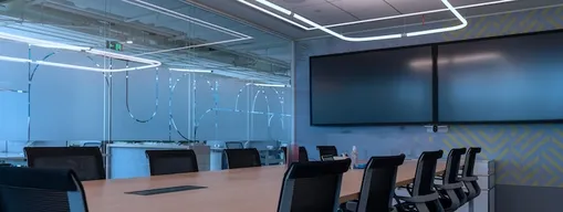 Conference Room Dual Monitor Setup